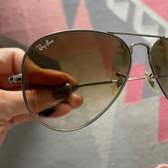 Ray Ban- Aviator original- metal gun frame & brown glass main image 5